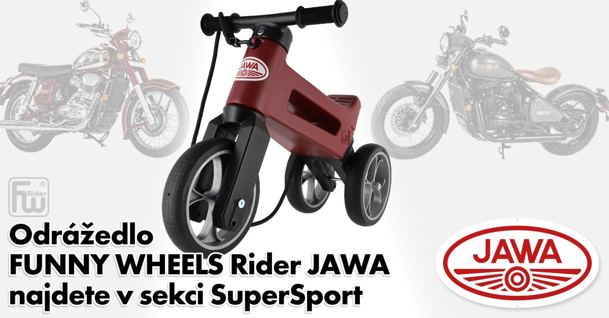 Odrážedlo FUNNY WHEELS Rider Jawa FUNNY WHEELS Rider SuperSport Jawa