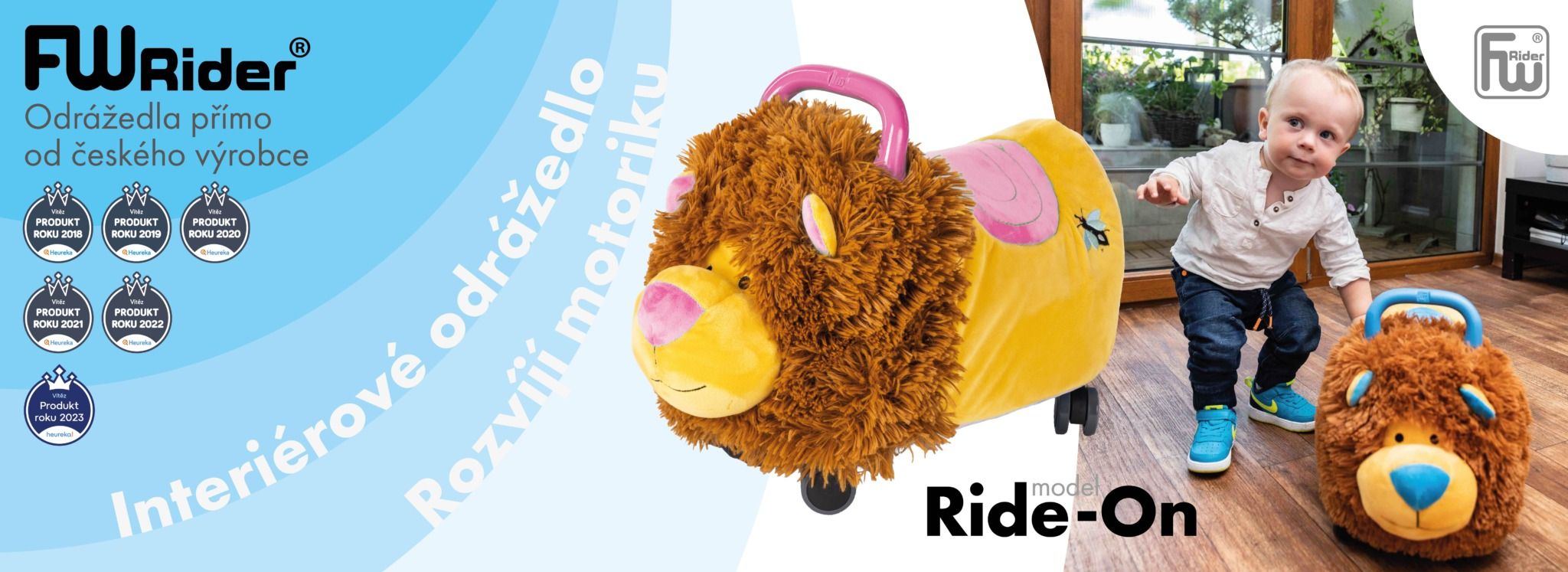 FWRider odrážedlo FUNNY WHEELS Rider Ride-on
