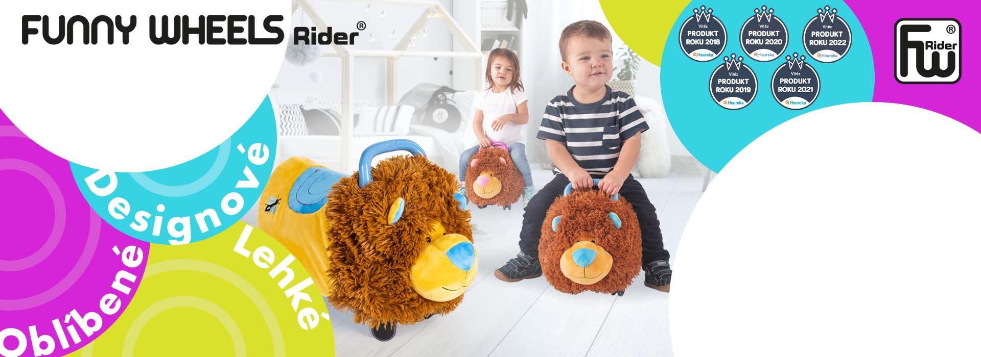 FUNNY WHEELS Rider - dětská odrážedla od českého výrobce